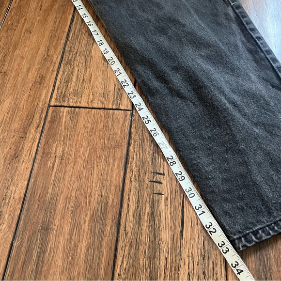 Vintage 80s Guess Jeans Faded Black High Rise Green Patch Relaxed Street 16 33 - Picture 6 of 14